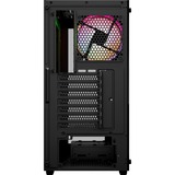 Aerocool Pivot-G-BK-v3, Tower-Gehäuse schwarz, Tempered Glass x 2