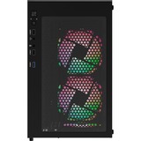 Aerocool Pivot-G-BK-v3, Tower-Gehäuse schwarz, Tempered Glass x 2
