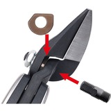 BESSEY ERDI Ideal-Schere D39ASS, Blechschere schwarz/rot, rechtsschneidend