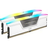 Corsair DIMM 32 GB DDR5-6000 (2x 16 GB) Dual-Kit, Arbeitsspeicher weiß, CMH32GX5M2B6000C30W, Vengeance RGB, INTEL XMP