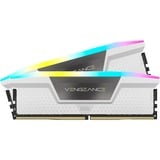 Corsair DIMM 32 GB DDR5-6000 (2x 16 GB) Dual-Kit, Arbeitsspeicher weiß, CMH32GX5M2B6000C30W, Vengeance RGB, INTEL XMP