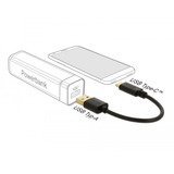 DeLOCK USB Ladekabel, USB-A Stecker > USB-C Stecker schwarz, 15cm, Laden mit bis zu 60 Watt