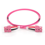 Digitus LWL Patchkabel, Duplex, SC > SC Stecker, Multimode OM4 violett, 3 Meter