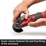 EINHELL Professional Akku-Multifunktions-Werkzeug TP-MG 18 Li BL-Solo, 18Volt rot/schwarz, ohne Akku und Ladegerät, inkl. Zubehör