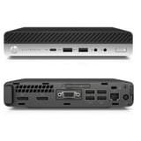 HP EliteDesk 800 G4 DM Generalüberholt, Mini-PC schwarz/silber, Windows 11 Pro