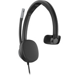 HP Poly Mission 615 Mono-USB-Headset (kabelgebunden) BULK schwarz, USB Type-C und Type-A, PU-Leder-Ohrpolster (Oberflächenmaterial)