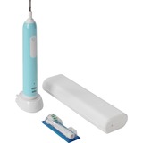 Oral-B Oral-B Pro 1 Cross Action Caribbean Blue mit Reiseetui, Elektrische Zahnbürste blau