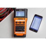 Brother P-touch E5500WNIVP, Beschriftungsgerät orange/schwarz, WLAN, USB