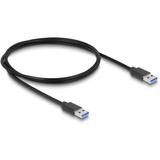 DeLOCK Externer USB 5 Gbps 4 Port Hub 3 x USB Typ-A und 1 x USB Type-C™ mit Feststellschraube, USB-Hub schwarz