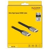 DeLOCK Ultra High Speed HDMI-Kabel 48 Gbps 8K 60Hz grau, 2 Meter