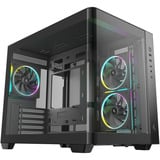 DeepCool CG330U 3F, Tower-Gehäuse schwarz, Panorama-Design