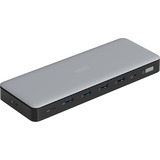 Digitus 13 Port USB-C Docking Station, Dockingstation grau/schwarz
