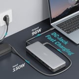Digitus 13 Port USB-C Docking Station, Dockingstation grau/schwarz
