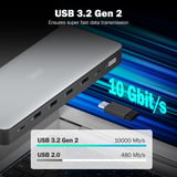 Digitus 13 Port USB-C Docking Station, Dockingstation grau/schwarz