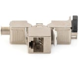 Digitus Cat.6a Keystone-Modul, geschirmt silber, 8 Stück, mit intelligentem Kabelmanager