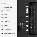 Hisense 65E7S Hi-QLED-Fernseher 164 cm (65 Zoll), schwarz, UltraHD/4K, Triple Tuner