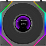 Lian Li UNI FAN TL LCD FLEX 120 Wireless, Gehäuselüfter schwarz, Reverse , 124 mm