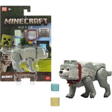 Mattel Minecraft Movie Wolf Actionfigur und Zubehör, Spielfigur Spielset mit 10 cm Figur