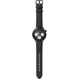 Motorola moto watch ultra, Smartwatch schwarz/grau, Gun Metal, schwarzes Silikon- und Leder-Armband