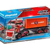 PLAYMOBIL 70771 City Action LKW mit Anhänger, Konstruktionsspielzeug