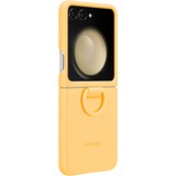 SAMSUNG Silicone Case mit Ring, Handyhülle apricot, Samsung Galaxy Z Flip5