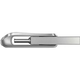 SanDisk Ultra Dual Drive Luxe 64 GB, USB-Stick silber, USB-A 3.2 Gen 1, USB-C 3.2 Gen 1