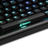 Sharkoon SKILLER SGK30, Gaming-Tastatur schwarz, US-Layout, Huano Blue