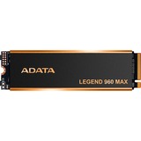 ADATA LEGEND 960 MAX 1 TB, SSD dunkelgrau/gold, PCIe 4.0 x4, NVMe 1.4, M.2 2280