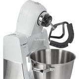 Bosch MUM6EW22 Küchenmaschine weiß/edelstahl, 1.600 Watt, Serie 6, Patisserie-Set, Mixaufsatz
