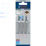 Bosch PRO Hardwood clean curve Stichsägeblatt T101AOF, 83mm 3 Stück