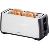 Cloer King-Size-Toaster 3579 edelstahl/schwarz, 1.800 Watt, für 4 XXL-Toastscheiben