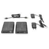 Digitus Full HD HDMI KVM IP Extender Set, KVM-Switch schwarz, Full HD, 120m