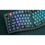 Keychron Q10, Gaming-Tastatur schwarz/blaugrau, DE-Layout, Gateron G Pro Red, Alice Layout, Hot-Swap, Aluminiumrahmen, RGB