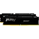 Kingston FURY DIMM 64 GB DDR5-6000 (2x 32 GB) Dual-Kit, Arbeitsspeicher schwarz, KF560C30BBEK2-64, Fury Beast, INTEL XMP, AMD EXPO