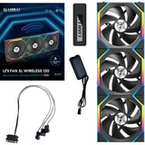 Lian Li UNI FAN SL120 Wireless 3er-Pack inkl. Controller, Gehäuselüfter schwarz, 124.5 mm