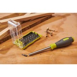 Ryobi Schraubendreher RSD17PCS, mit 17-teiligem Bit-Satz grün/grau