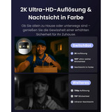 SwitchBot Video-Türklinge inkl. Display, Türklingel weiß/silber