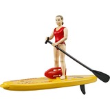 bruder bworld Life Guard mit Stand Up Paddle, Spielfigur 