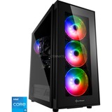 ALTERNATE We Love Gaming-PC 30 Jahre Edition schwarz/transparent, Windows 11 Home 64-Bit