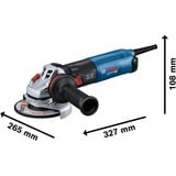 Bosch Professional Winkelschleifer GWS 17-125 Professional blau/schwarz, 1.700 Watt