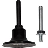 Bosch Stützteller 50mm mit R-Typ Aufnahme, Schleifteller schwarz, Quick Lock, für GWG 12V-50 S Professional