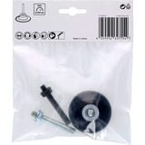 Bosch Stützteller 50mm mit R-Typ Aufnahme, Schleifteller schwarz, Quick Lock, für GWG 12V-50 S Professional