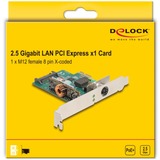DeLOCK PCI Express x1 Netzwerkkarte 2,5 Gigabit LAN 1x M12, LAN-Adapter 