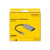 DeLOCK USB 3.2 Gen 1 Adapter, USB-C Stecker > HDMI Buchse grau, 20cm, 8K + HDR