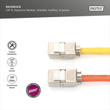 Digitus CAT 6A Keystone Modul geschirmt werkzeugfrei 8 Stk., Keystone-Modul 