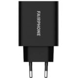 Fairphone Dual-port 30W Charger (EU), Ladegerät schwarz, 30 Watt