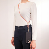 Intenso Handykette und Lade-/Datenkabel Cell Phone Charging Lanyard mehrfarbig, 1,65 Meter, USB-C, PD3.0 / QC4.0, Nylon