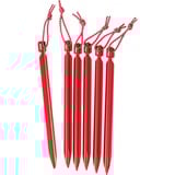 MSR Mini-Groundhog Stake, Hering rot, 6 Stück