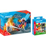 PLAYMOBIL 10090 City Action Set Feuerwehr und Straßenreiniger, Konstruktionsspielzeug