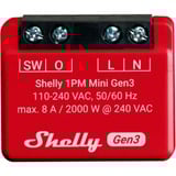 Shelly Plus 1PM Mini Gen3, Relais rot/schwarz